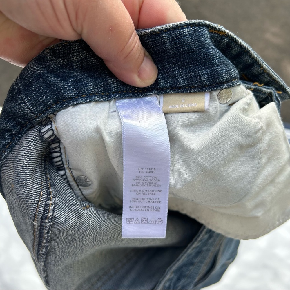 Michael Kors Women’s Jeans Sz 4 Wide Leg Cotton Medium Wash High Rise Pa… - Picture 14 of 14